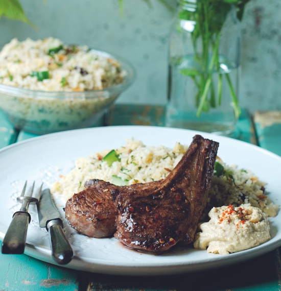 Cinnamon and Chilli Lamb Chops with Couscous Salad Cinnamon and Chilli Lamb Chops with Couscous Salad