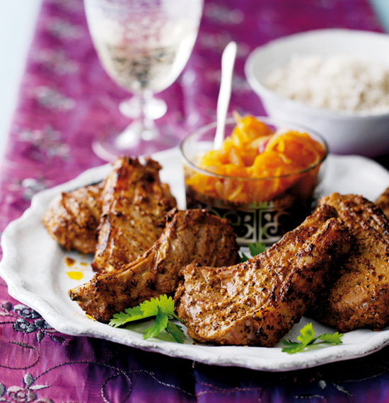 Lamb Tikka Cutlets with Pumpkin and Ginger Chutney Lamb Tikka Cutlets with Pumpkin and Ginger Chutney