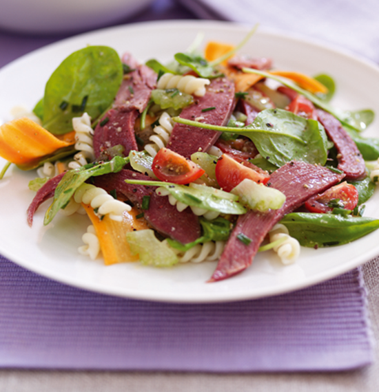 Pressed Ox Tongue Salad with Horseradish and Honey Dressing Pressed Ox Tongue Salad with Horseradish and Honey Dressing