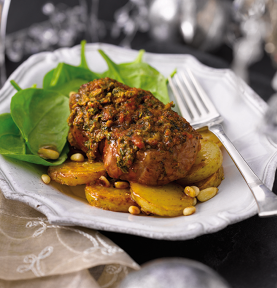 Roast Lamb Rumps with Red Pesto Roast Lamb Rumps with Red Pesto